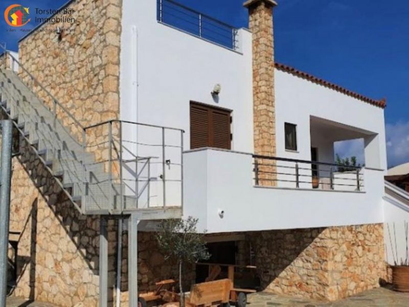 Plaka Kreta, Plaka Freistehende Villa, 2 Wohnungen mit Meer- und Bergblick und Gemeinschaftspool Haus kaufen